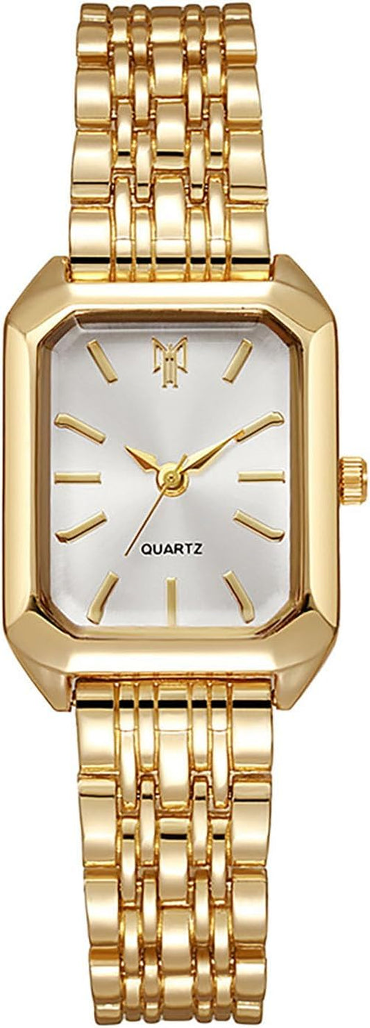 Stylish Square Quartz Wristwatch for Women with Sleek Steel Strap! ⌚✨