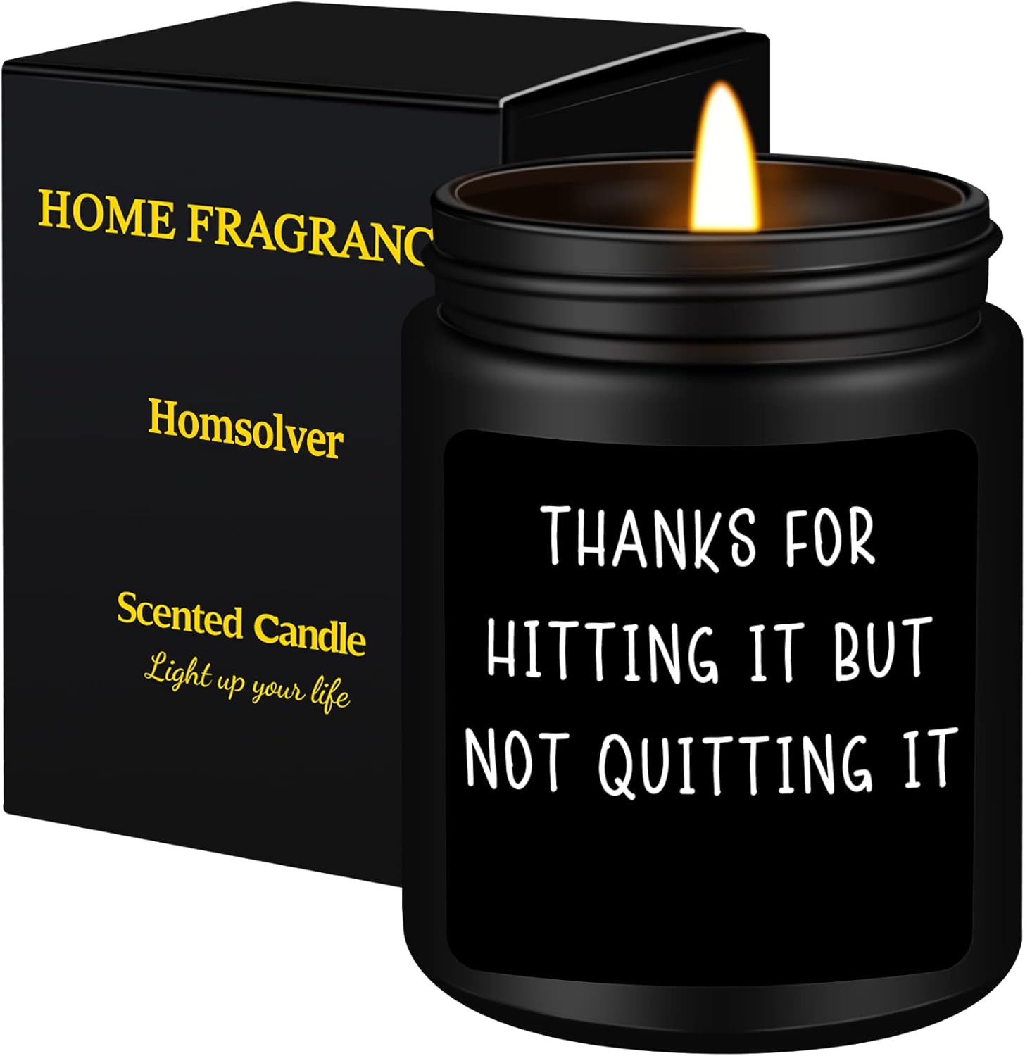 Romantic Valentine Gifts for Men, Wedding Anniversary Christmas Valentines Day Gift for Him Boyfriend Husband-Thanks for Hitting It but Not Quitting It-Sandalwood Scented