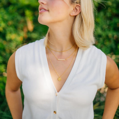 Layered Necklaces for Women - 14K Dainty Gold Plated Layering Chokers Necklaces Set Multilayer Delicate Necklace Trendy Adjustable Long Layered Necklaces for Women