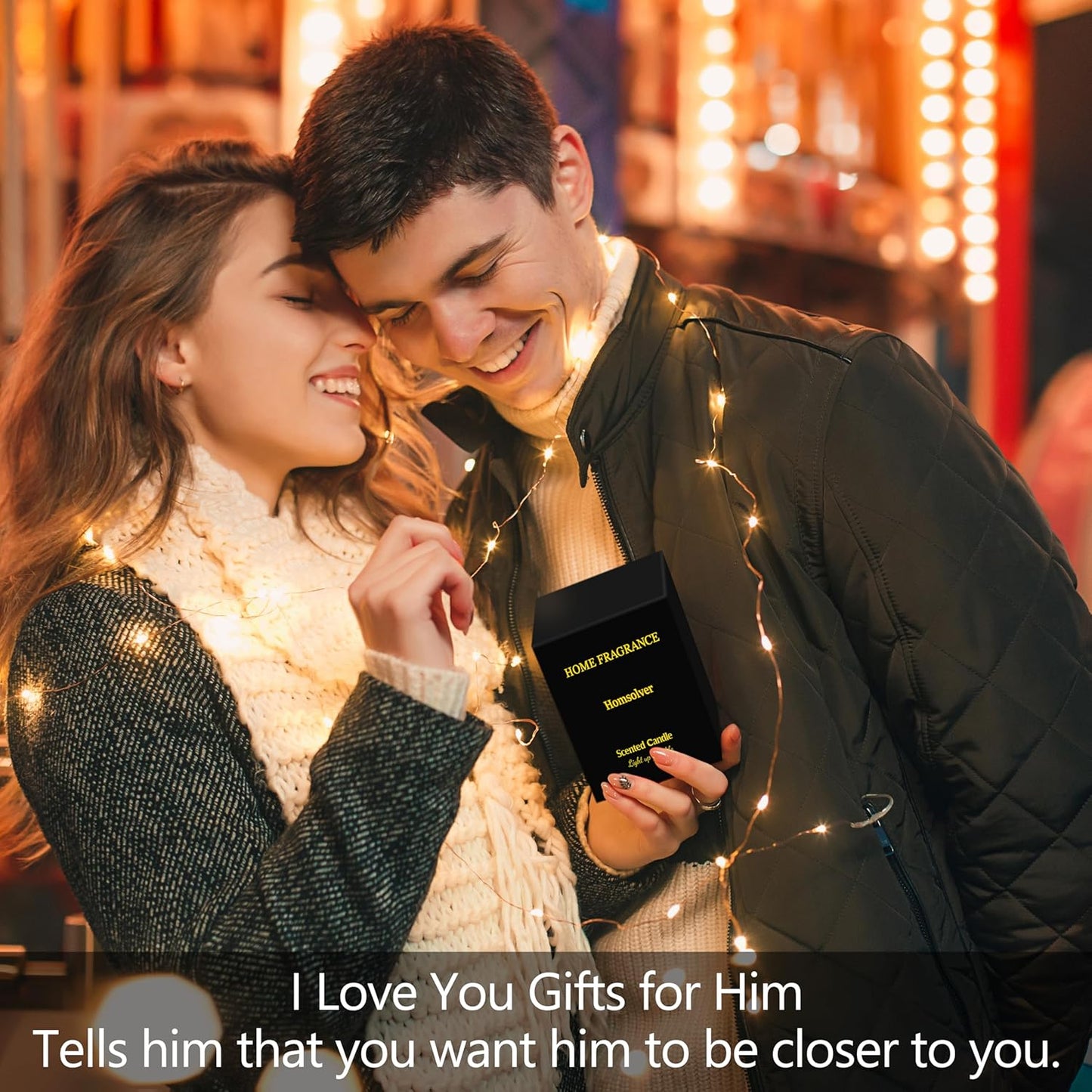 Romantic Valentine Gifts for Men, Wedding Anniversary Christmas Valentines Day Gift for Him Boyfriend Husband-Thanks for Hitting It but Not Quitting It-Sandalwood Scented