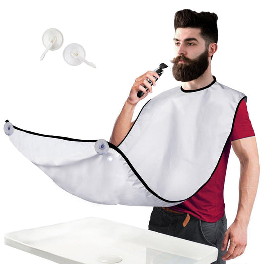 Beard Shaving Catcher Bib - the Smart Way to Shave - Beard Trimming Apron & Shaving Cape - Perfect Grooming Gift or Men'S Birthday Gift - by